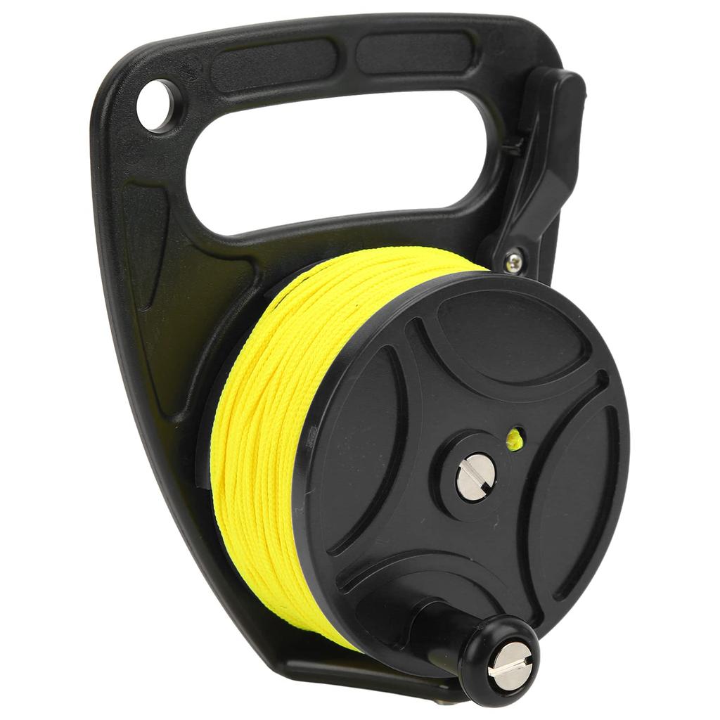JUMZ Anchor Rope Diving Nylon 83M Multipurpose Line Black Wheel Reel, High-Visibility Reel, 8-Wire Corrosion-Resistant Controller,