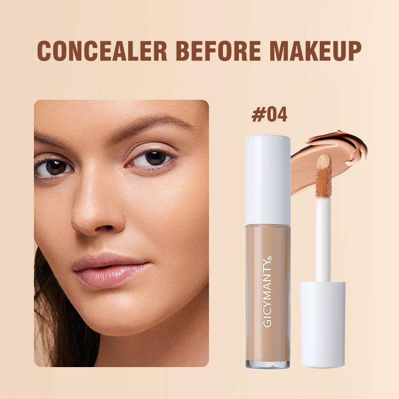 GICYMANTY Long-Lasting Moisturizing Clear Concealer: High Coverage, Non-Creasing, Close-Fitting Makeup.