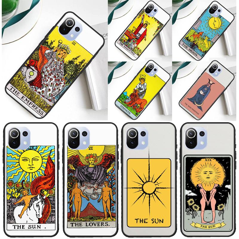 Tarot Card Astrology Sun Moon Lover Cover For Xiaomi 14 Ultra 13 11T 12T 13T 14T Pro POCO X6 X7 Pro X3 X5 F3 F5 F6 M6 Pro Case
