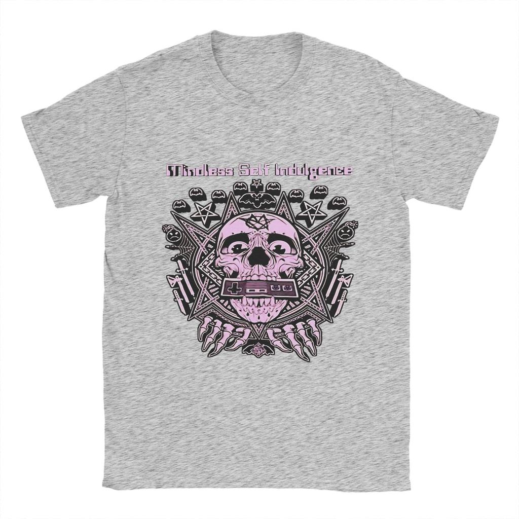 Men Mindless Self Indulgence T Shirt Pure Cotton Clothes Vintage Short Sleeve Round Neck Tees Summer T-Shirt