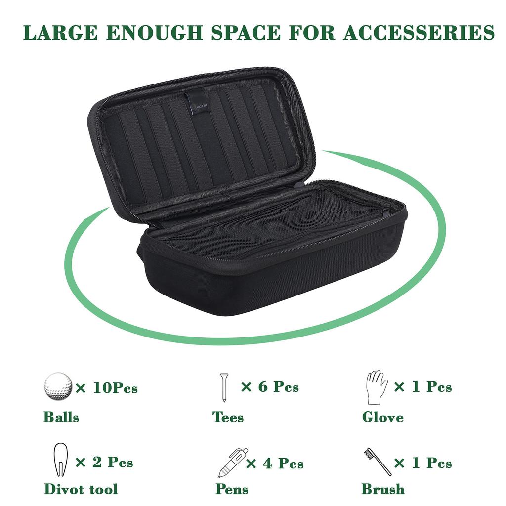 Golf Balls Storage Box Golf Accessory Protect Case Valuables Protective Box Golf Hard Case Gift for Men and Women