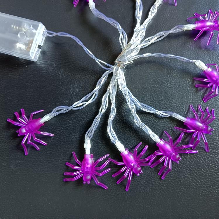 Halloween LED String Lights: Pumpkin, Spider, Skull, Ghost & Bat Decor for Party & Bar