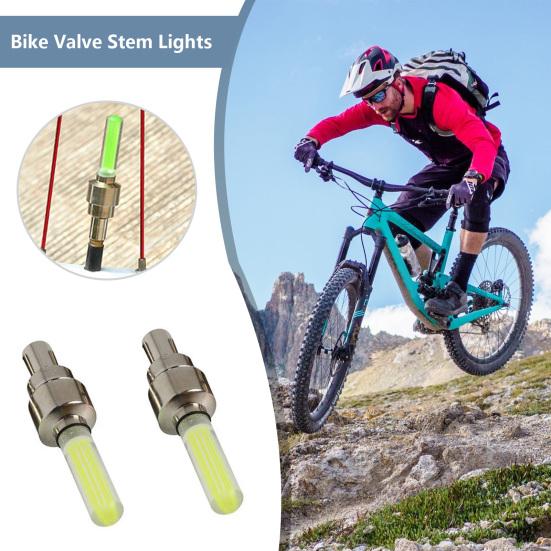 2Pcs LED Firefly Valve Stem Light Set Super Bright Waterproof Mini Size Universal Simple Installation Valve Stem Lights