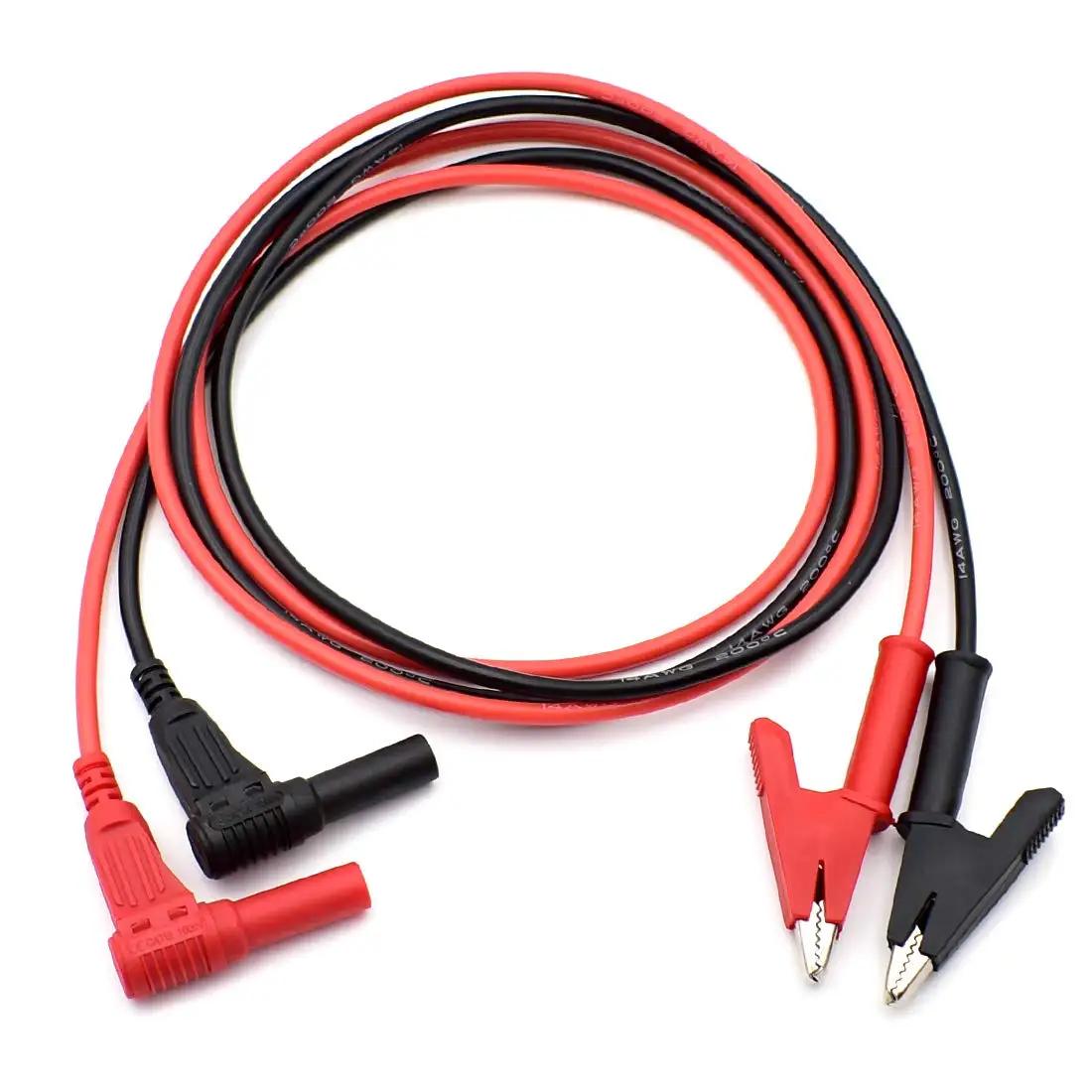 

Alligator Clips To Banana Plug Test Cable Lead Connector Dual Probe Crocodile Clip Electrical Test Lead for Multimeter Testing