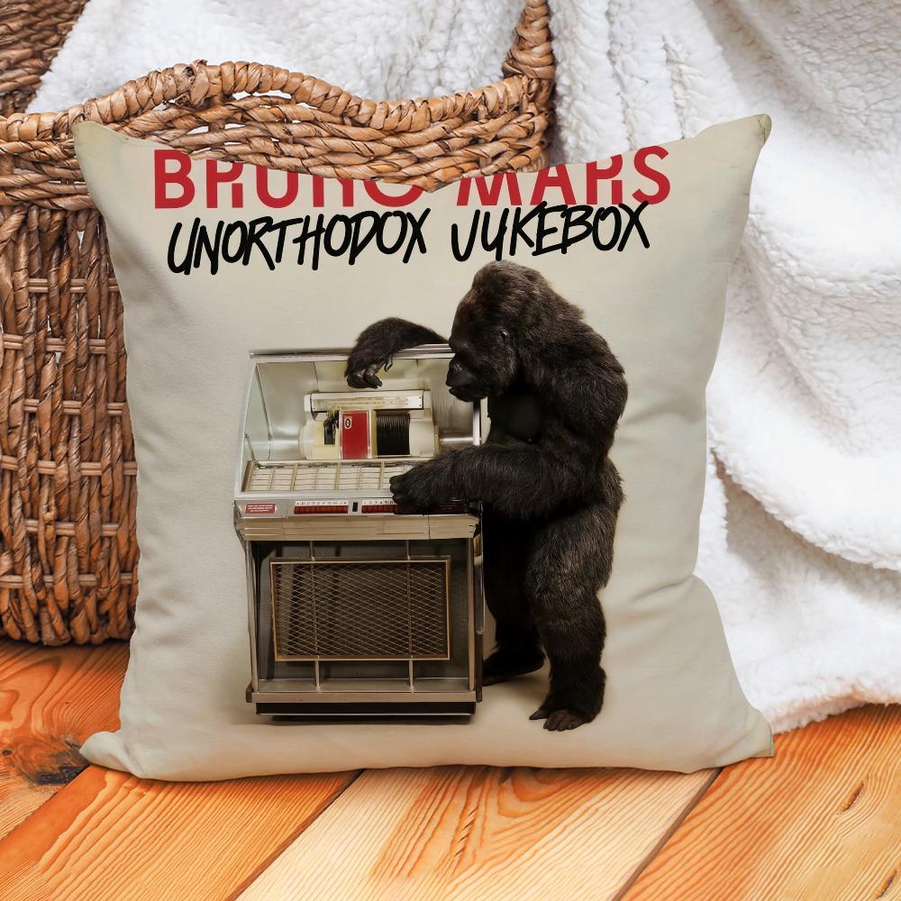 Singer Bruno Mars Pillow Case Home Decoration Cushion Cover Suitable For Office Sofa Bedroom Car