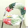 Split Low Back Chair Cover Corn Velvet Solid Color Simple Elastic Modern Home Decor Chair Dust Protect Cover Office Stool Covers
