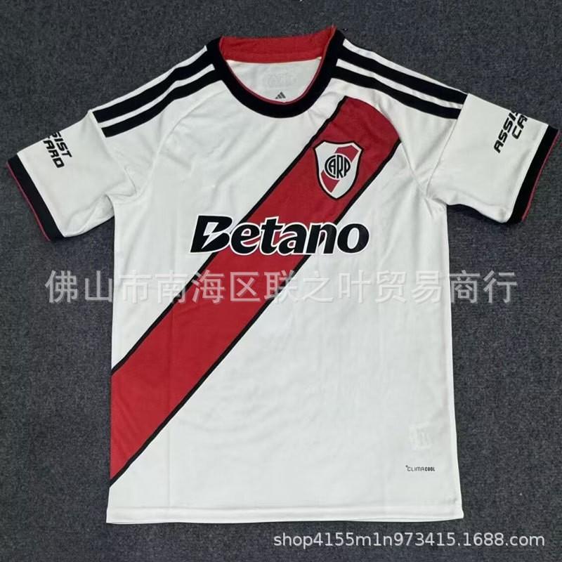 ''-2027 River Plate Soccer Jersey Short Sleeve Match Kit Mens Adult Football Shirt Home Away Third
