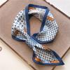 Fashion Silk Scarf Diagonal Long Silk Scarf Spring and Summer New Imitation Silk Stripe with Shirt Scarf Women's Scarf