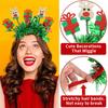 Theme Sparkling Christmas Reindeer Santa Claus Headband Year End Headwear Party