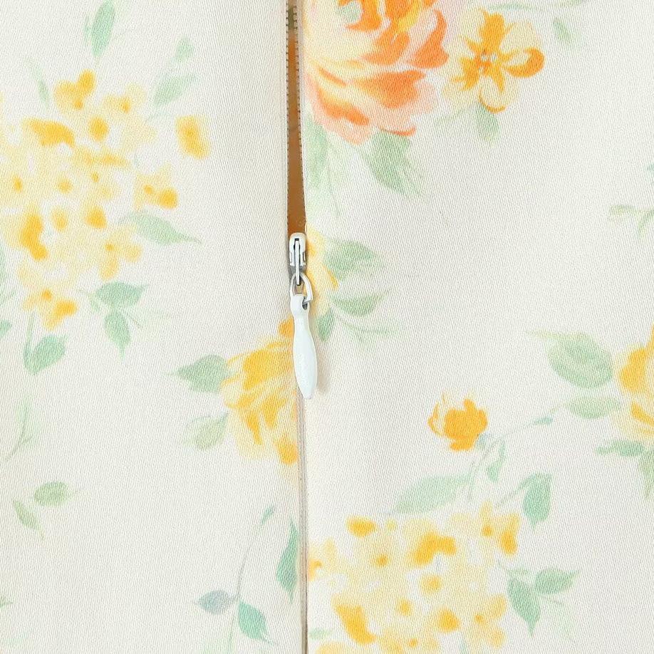 TAOP&ZA Summer Women's Elegant Bow Print Sleeveless Dress