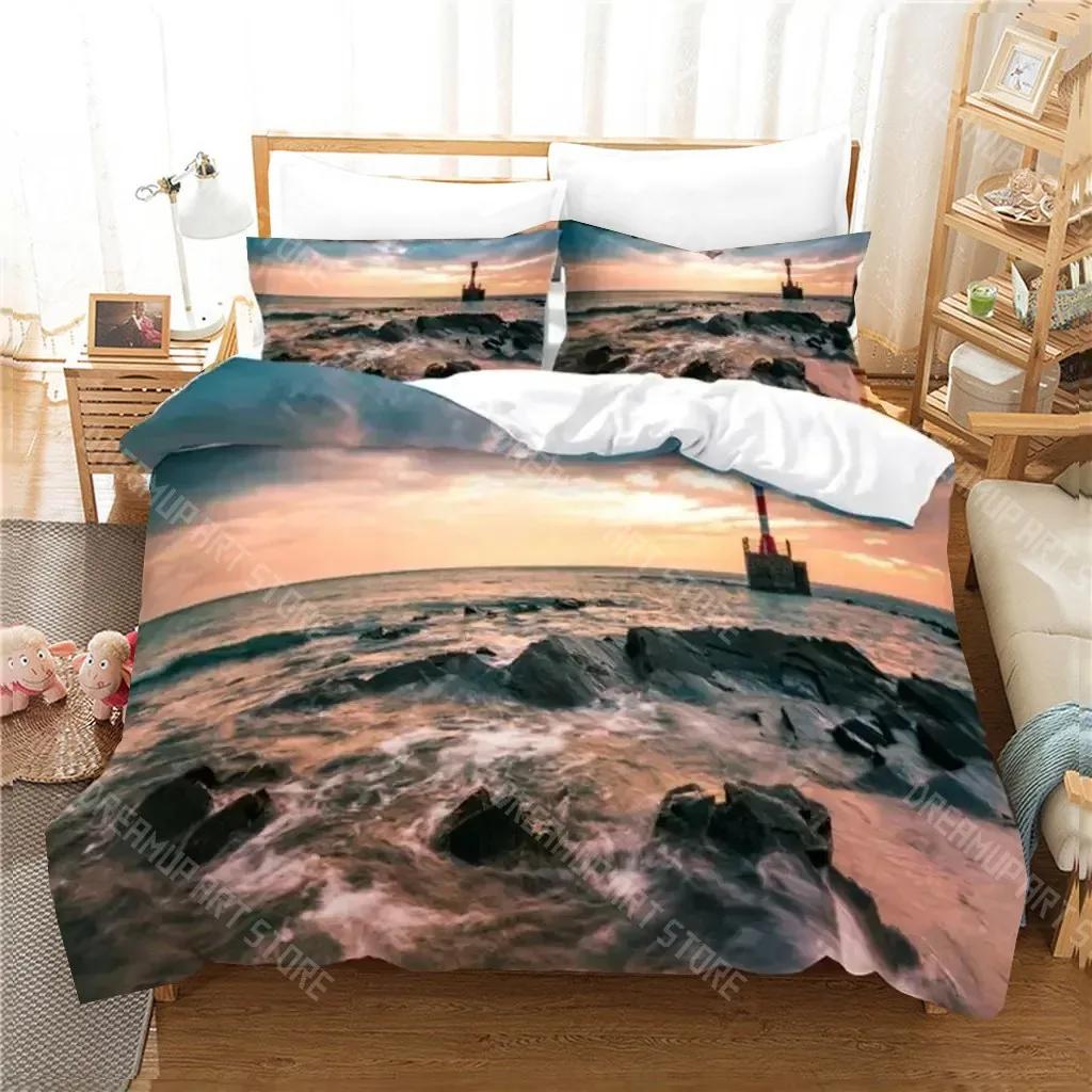 Beautiful  Scenery Bedding Set Duvet Cover Set Bedding Digital Printing Bed Linen Queen Size Bedding Set Fashion Design