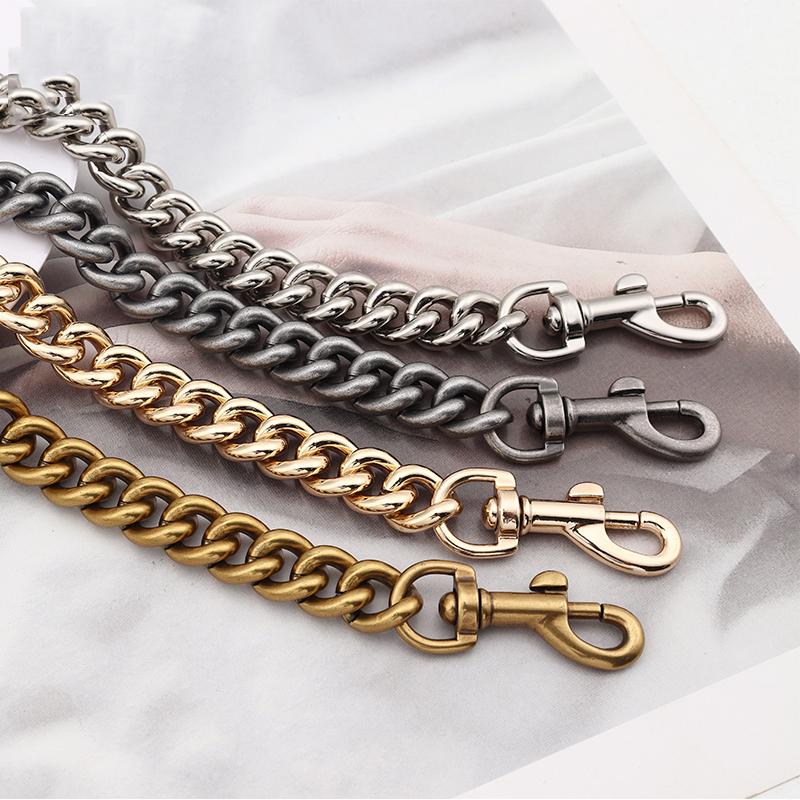 Aluminum Chain Strap Bag Silver Gold Metal Chain 13mm Designer Shoulder Bag Chain Replacement Accessories Hardware 120cm