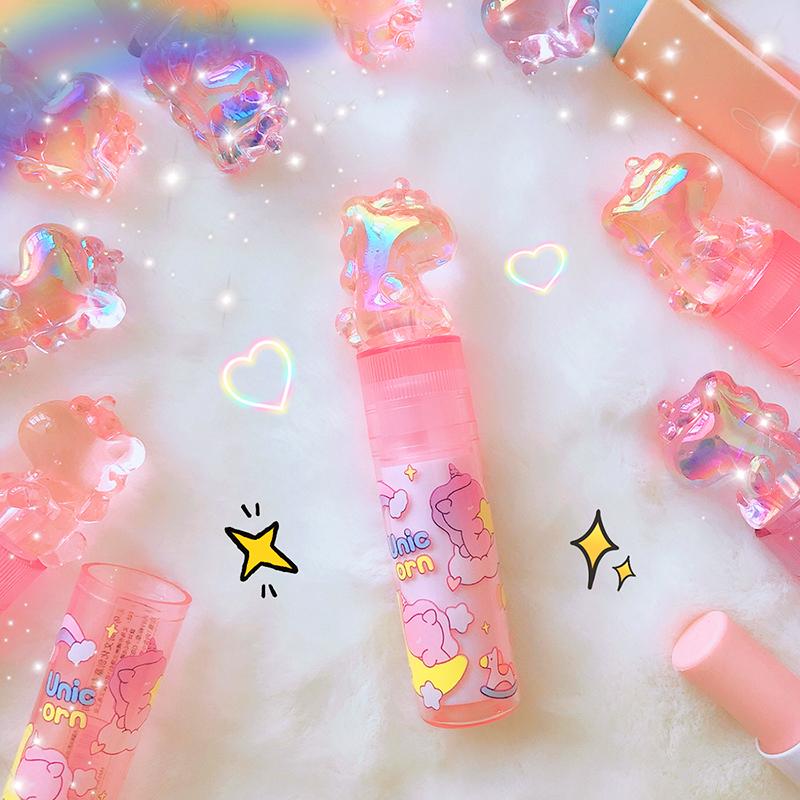 1Pcs Kawaii Lipstick Design Unicorns Rubber Erasers Student Correction Tool Kids School Office Supplies Gift Creative Stationery