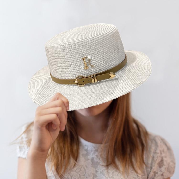 Straw Panama Hat Straw Flat Hat Summer Hat Straw Hat For Women Summer Sunhat