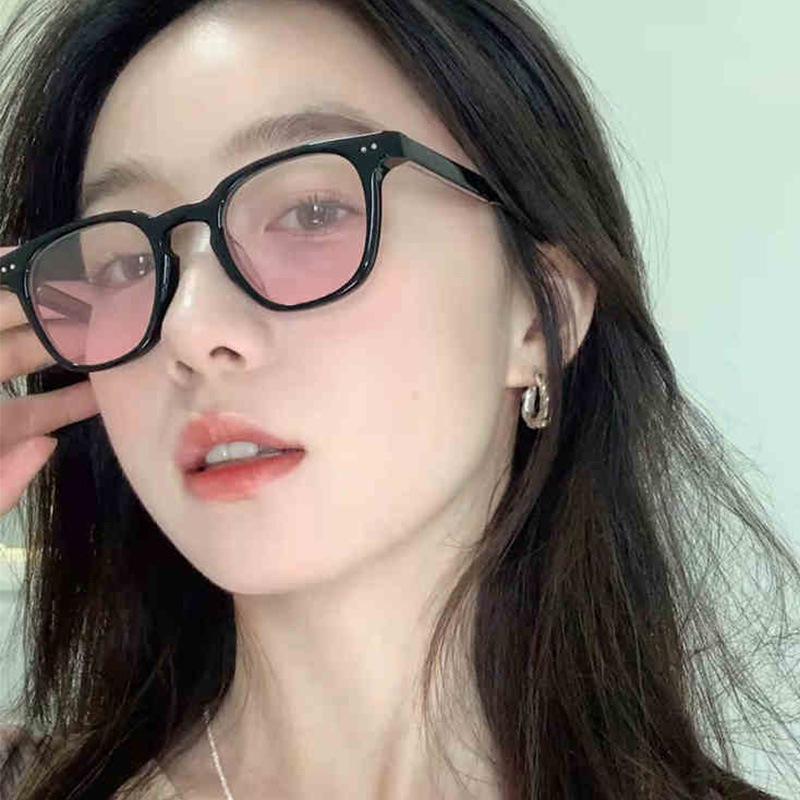 Blush Myopia Aspheric Eyeglass Lenses - Anti-Blue Light, Prescription Compatible, Korean Style Trend.