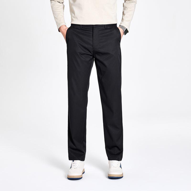 

Men s Casual Non-Iron Straight Leg Elastic Waist Suit Pants - ZY-29862 33 чёрный