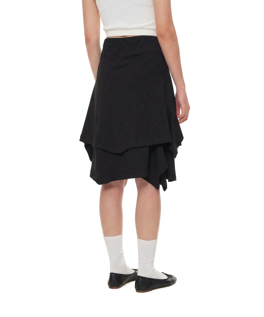 Trunk Project Upside-Down Midi Skirt_Black