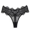 Low waist thong lace flower mesh temptation hip lift Underpant perspective ladies sexy hollow T pants Women Briefs Sexy Panties