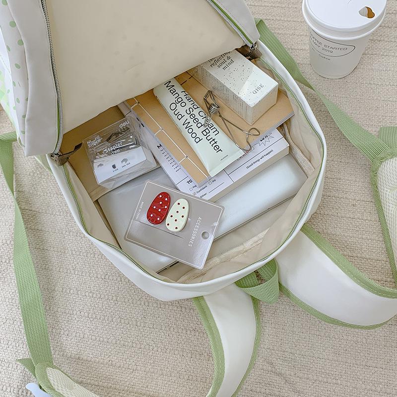 Kleiner und frischer Rucksack Neuer trendiger Rucksack für Grundschüler mit großem Fassungsvermögen Süßer Rucksack für Junior High und High School Schüler