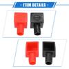 VekAuto 3 Pairs 30mm Length 7mm 0.28" Car Terminal Post Cap for Motorcycle Truck Marine PVC Red Black