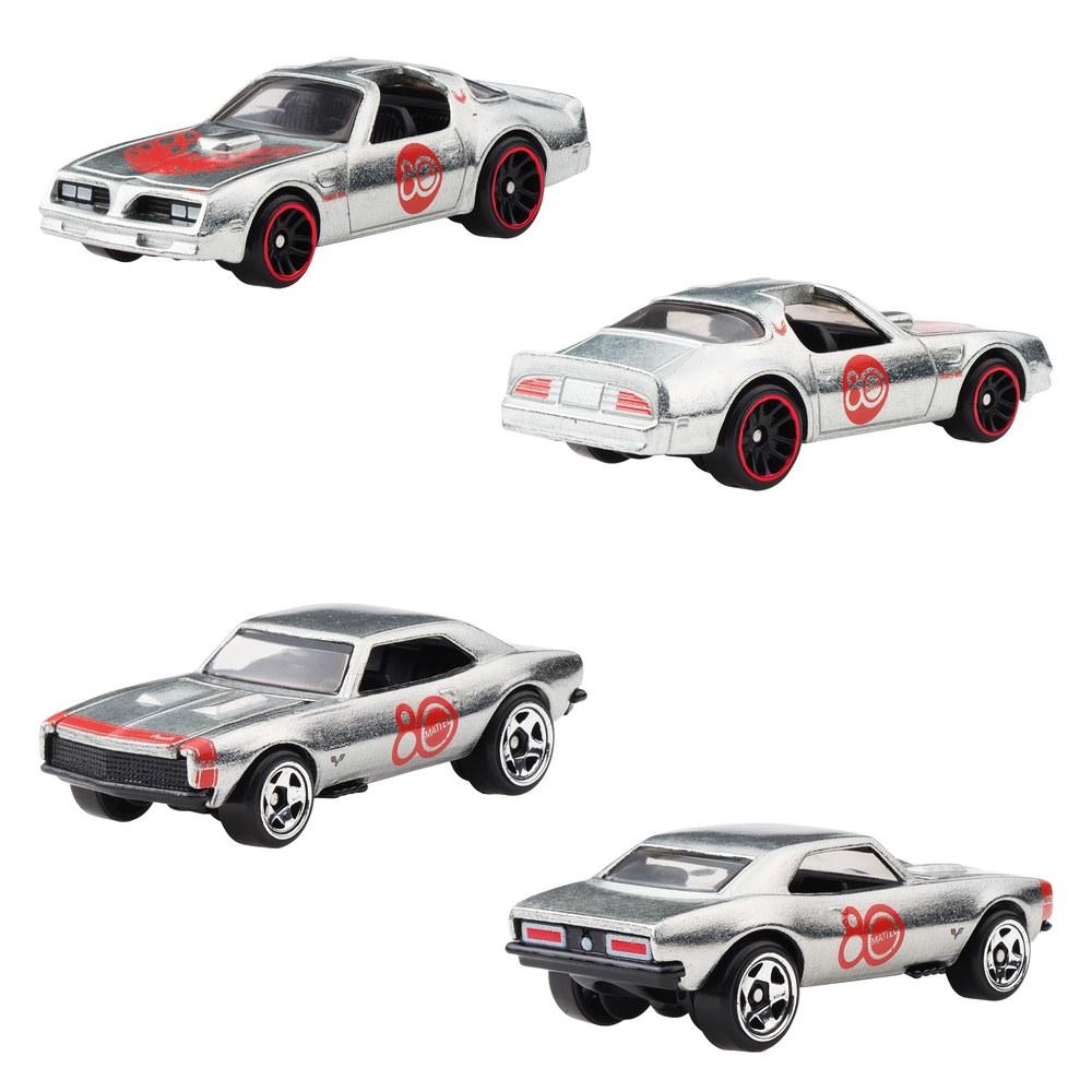 Hot Wheels Mattel 80th Anniversary 7-Pack Mini Cars Toy Set JHF01 for Ages 3 and Up Metal