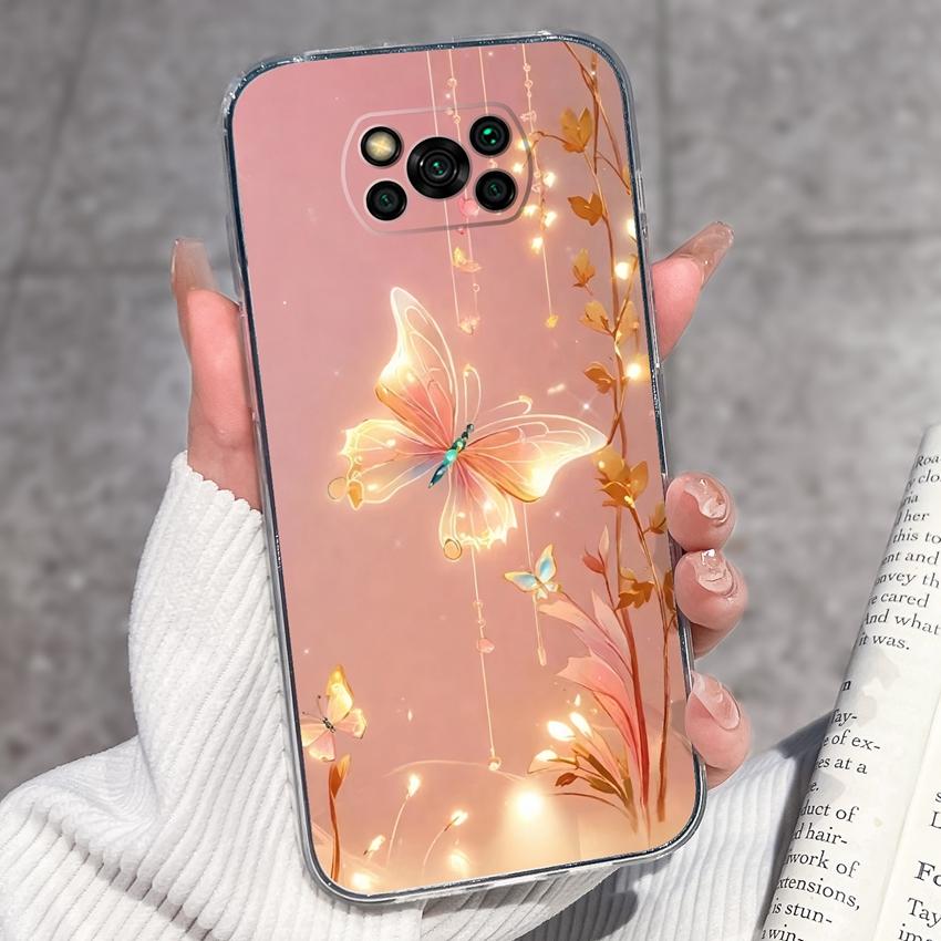 Clear Phone Case For Xiaomi Poco X3 X4 NFC X5 X6 X7 Pro F4 GT F5 Soft TPU Casing Retro Pocket Watch Patterns Shockproof Shell For Xiaomi Cover Capa