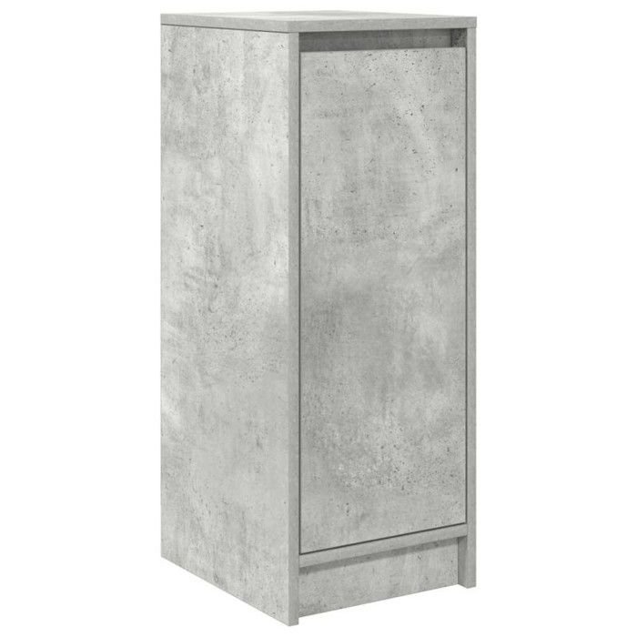 Armoire à chaussures gris béton 29,5x34x76 cm bois d ingénierie