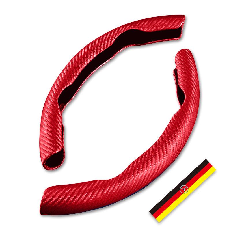 GLC GLB Carbon Fiber Car Steering Wheel Cover Interior Accessories For Mercedes Benz AMG GLE GLS CLS GLC CLA GLA GLK ML C197 R2