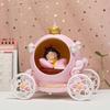 Lamp Warm Night Light Battery Powered Cartoon Cute Carriage And Princess Shaped