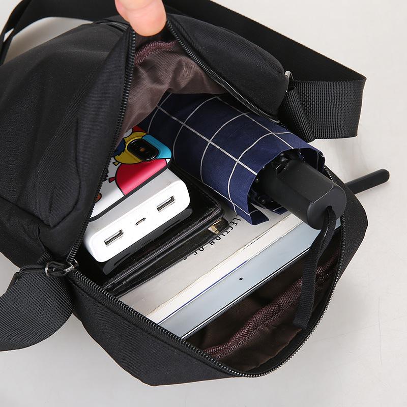 Men's Nylon Business Travel Crossbody Bag - Large Capacity Korean Style Shoulder Handbag