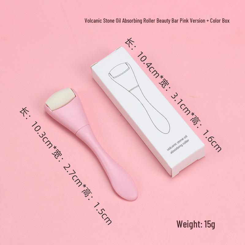 

Портативный двухсторонний ролик для контроля жирности лица с массажером из вулканического камня