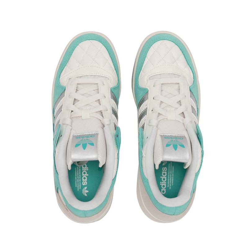 Adidas Originals Forum Fashion Versatile Retro Low-Top Sneakers Women Sneakers White Green JH6279