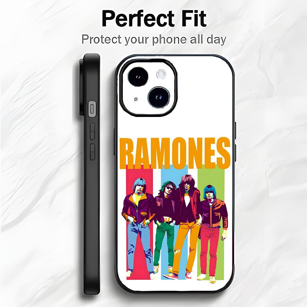 

Punk Rock Legends B-Black R-Ramones Phone Case Phone Case Soft Packaging Lightweight For iPhone17 16 15 14 13ProMax iphone12promax