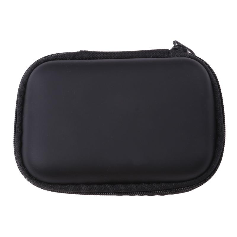 

Portable USB Data Cable Organizer Leather Earphone Storage Bag Headphone for Case Cover Protector Mini Zipper Hard Pouch