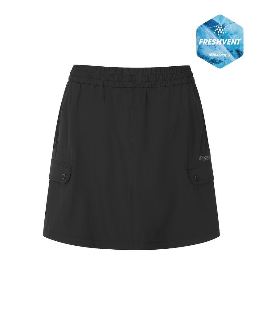 DISCOVERY EXPEDITION Women'S Freshvent Lightweight Woven Training Skirt (Black)