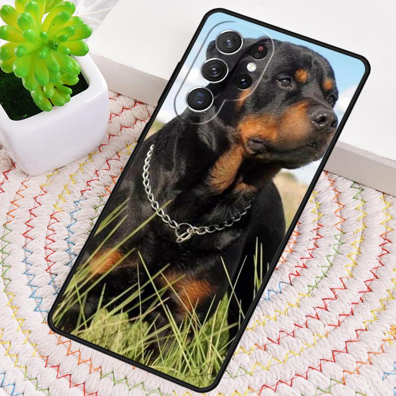 Cool Rottweiler Dog Soft TPU Phone Case for Samsung Galaxy note 10 pro S26 Ultra S23 S24 FE S25 S21 S22 PLUS shockproof Cove