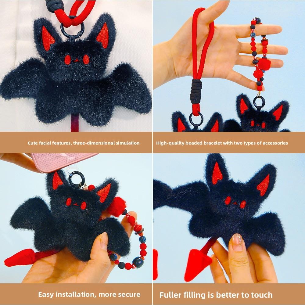 Batman Plush Keychain With Soft Short Pile For Backpack Decor And Gift