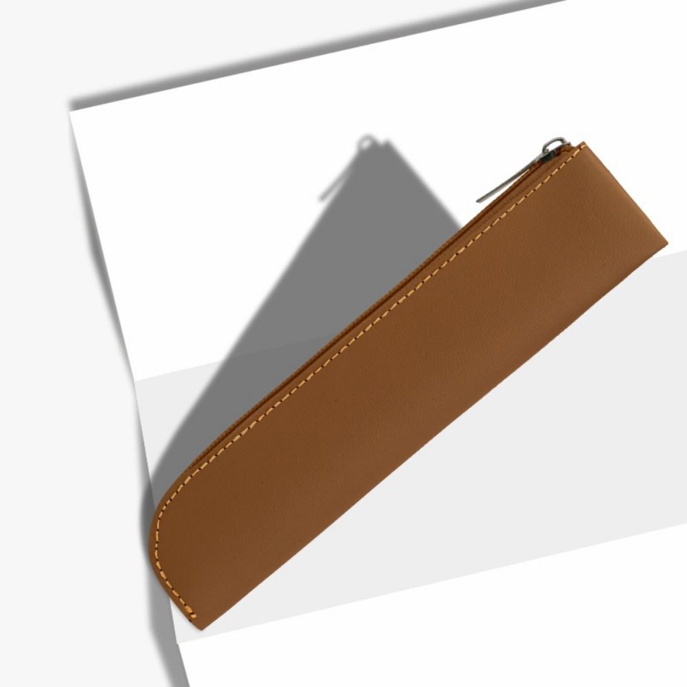 Halter Stift Schutztasche Reißverschluss Stift Aufbewahrungsbeutel Leder Stifttasche Scrapbook Basteln