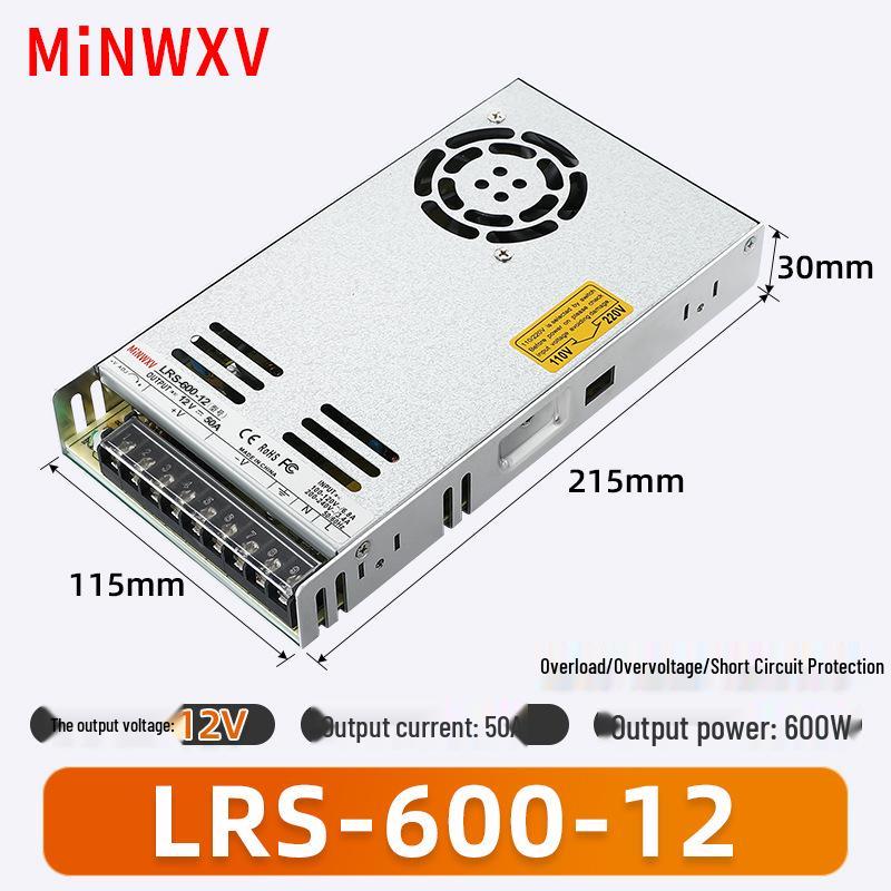 LRS Ultra-thin Switching Power Supply Transformer 220V to 12V/24V DC, Available in 35W/50W/100W/250W/600W Variants