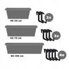 KADAX Holder Hanger for Flower Pot Balcony Box 2pcs