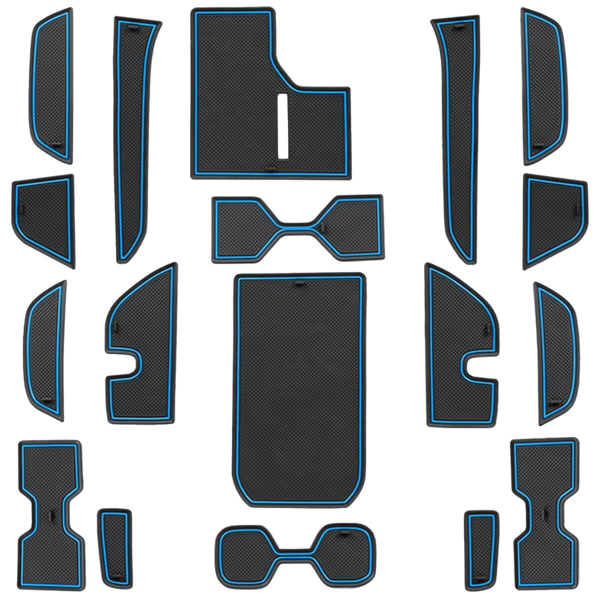 Negues Rubber Floor Compatible with Toyota Land Cruiser Specific Design for the 250 Series 2024 Floor Rubber Land Cruiser 250 Interior Land Cruiser синий