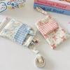 Fabric Bow Pencil Case Floral Cute Pen Holder Pouch Soft Portable Pencil Bag For Office Women & School Student & Nurse