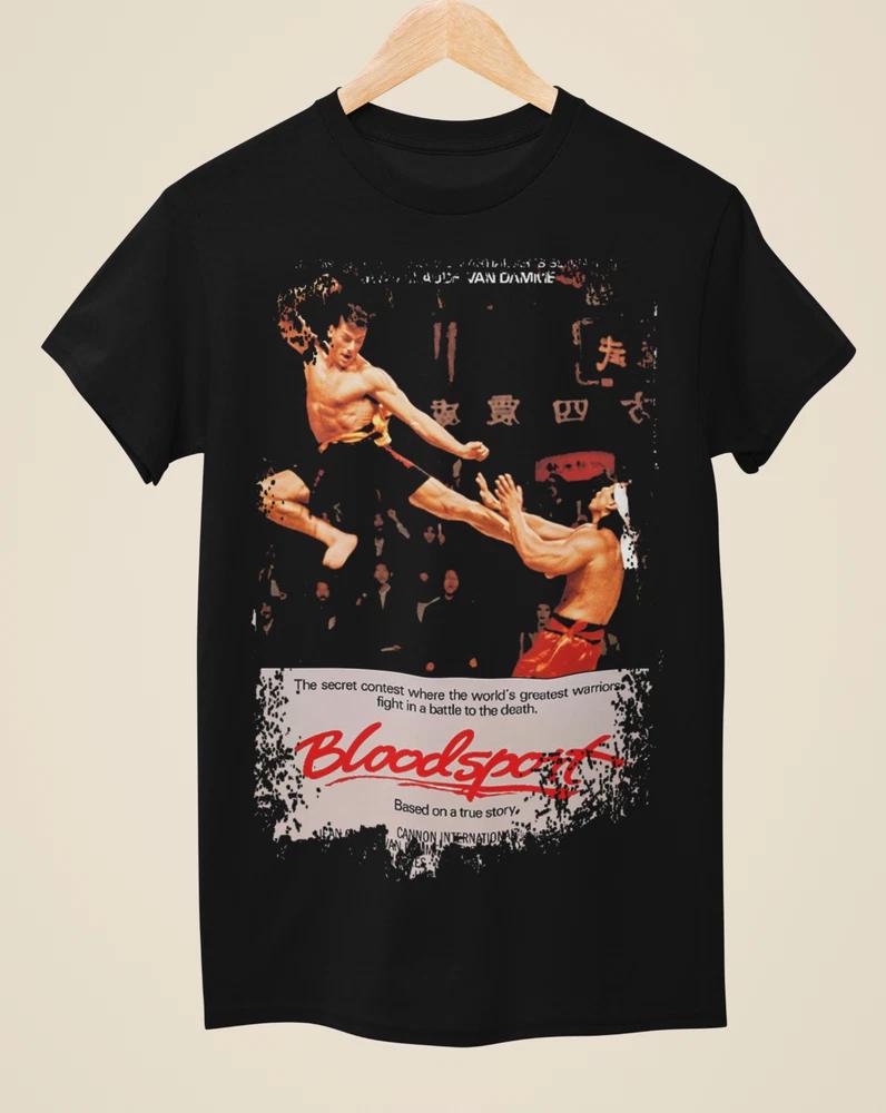 Bloodsport Movie Poster Inspired Unisex Black TShirt S