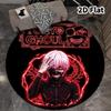 Tokyo Ghoul Runder Teppich Teppich für Wohnzimmer Schlafzimmer Sofa Spielzimmer Dekor Rutschfeste Bodenmatte