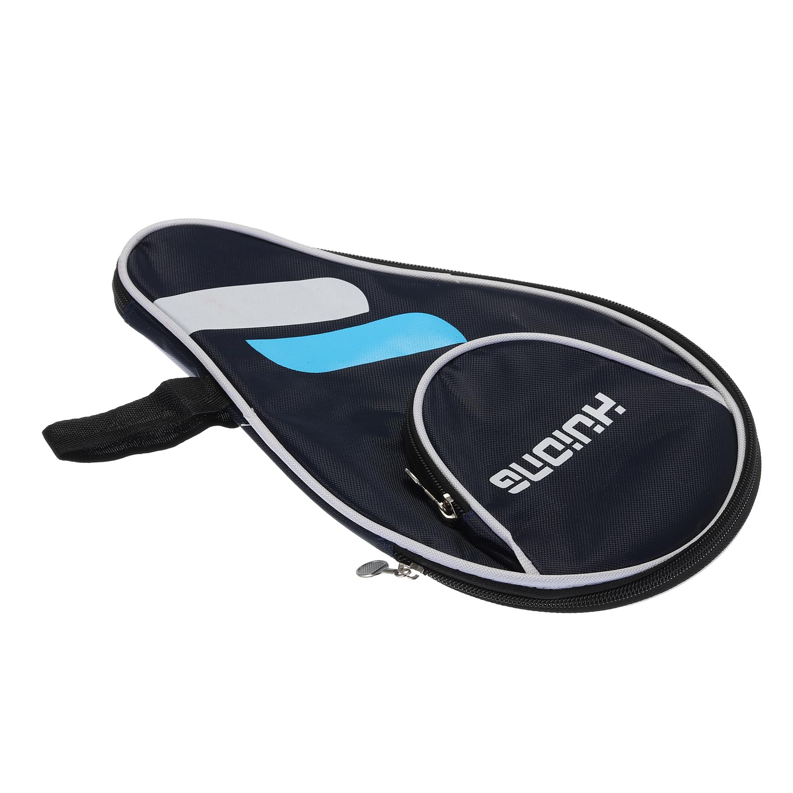 

PATIKIL Table Tennis Racket Case Cover Table Tennis Racket Paddle Carry Bag with Ball Storage Pocket Blue White