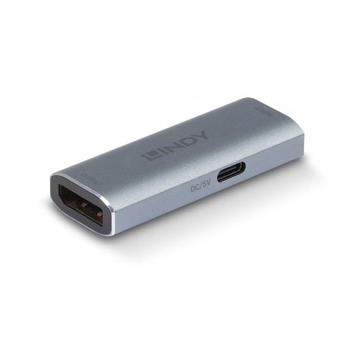 Répéteur DisplayPort 1.4 - LINDY - Modèle 38421 - Résolution 8K - HDR - Plug-and-Play