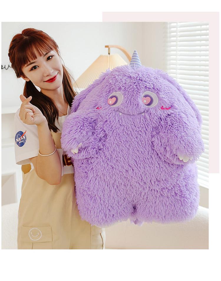 Cartoon Big-Eyed Monster Plush Doll: Children's Pillow Toy Gift