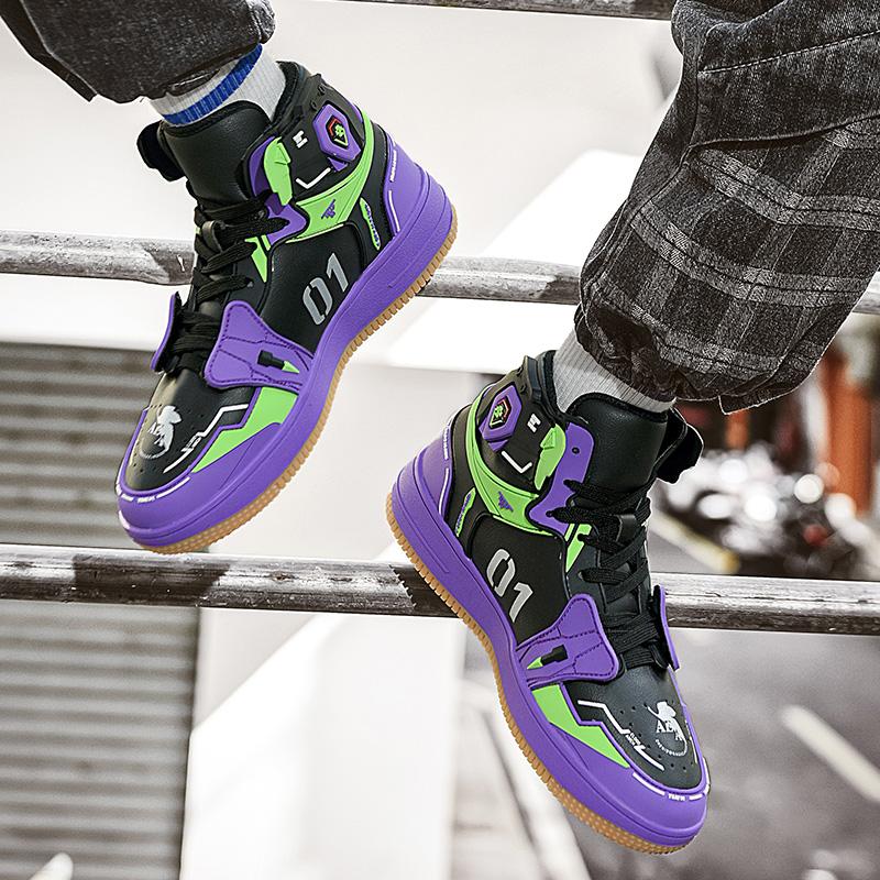 Eva Anime Sneakers For Men 2025 Fashion High-top Casual Shoes Souryu Asuka Langle Cosplay Original Vulcanized Running Basketball