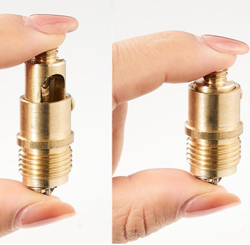 Universal Brass Pop-Up Drain Hair Catcher Bath Stopper Sink Strainer Plug-Bounce Core Basin Kitchen Bath Accessory