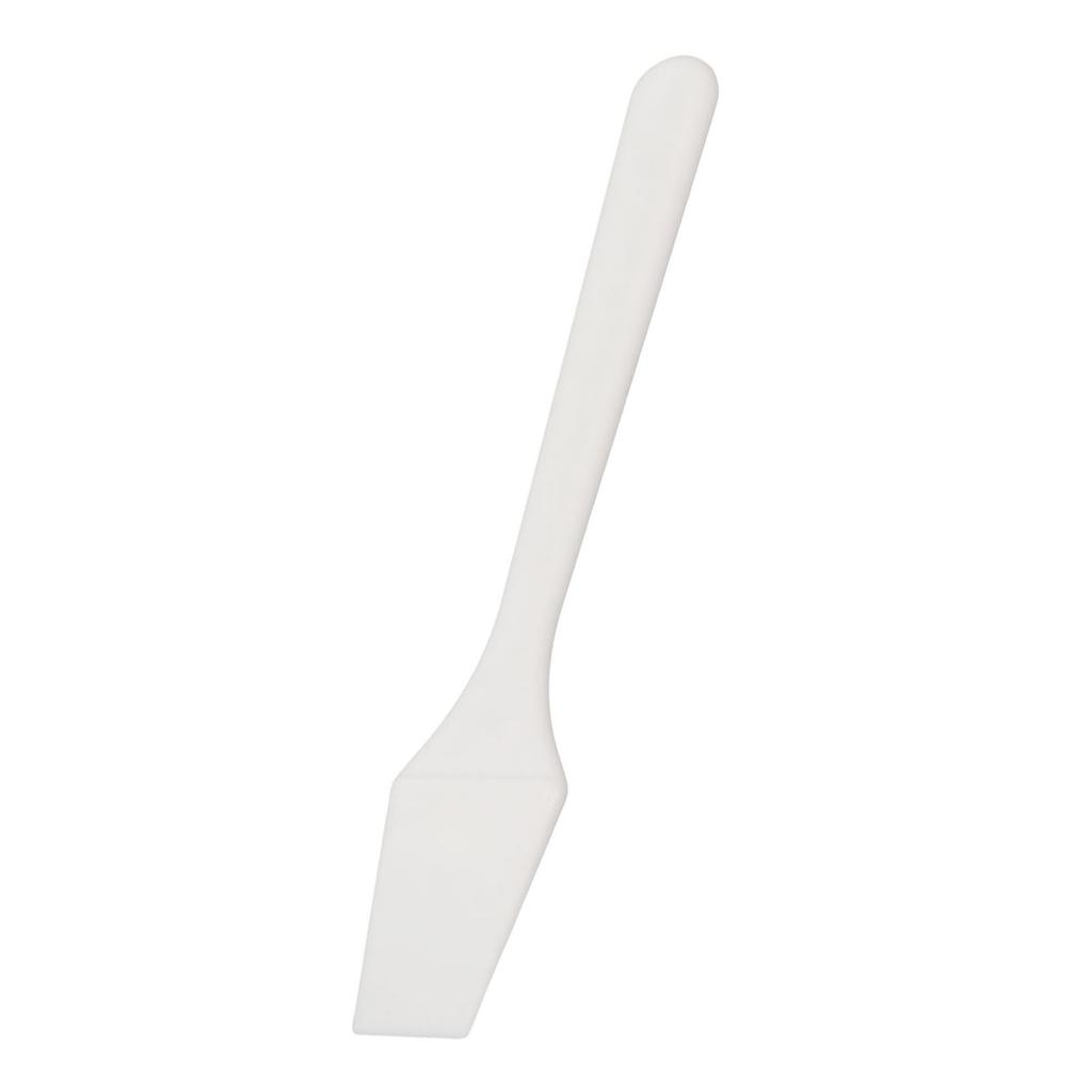 50pcs Cosmetic Spoon Massaging Reusable Cosmetic Spoon Spatula White for Cream Nail Glue White